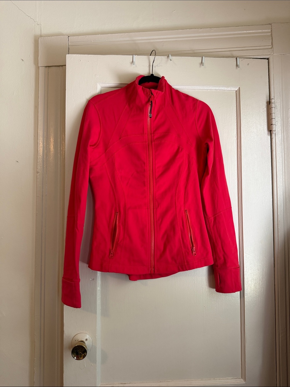 Women’s Lightweight Red Zip-Up Jacket